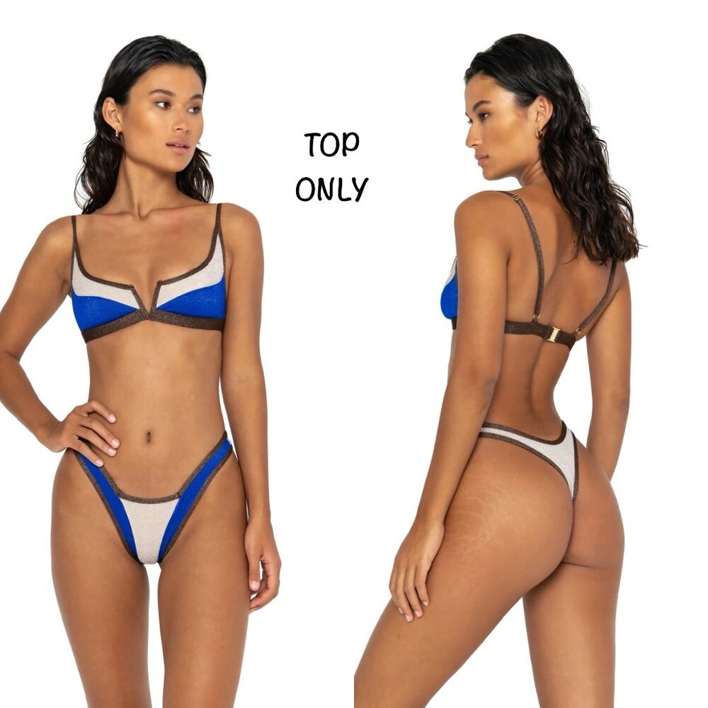 FAE Swim Gypsy Bikini Top - Ibiza - V-Wire - Sustainable Lurex